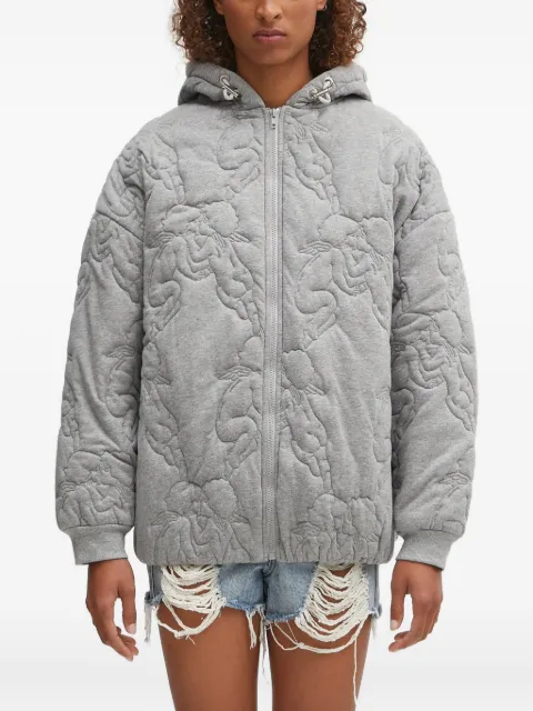 Fiorucci quilted hoodie Grey W02FPSHO092CJ05GY01