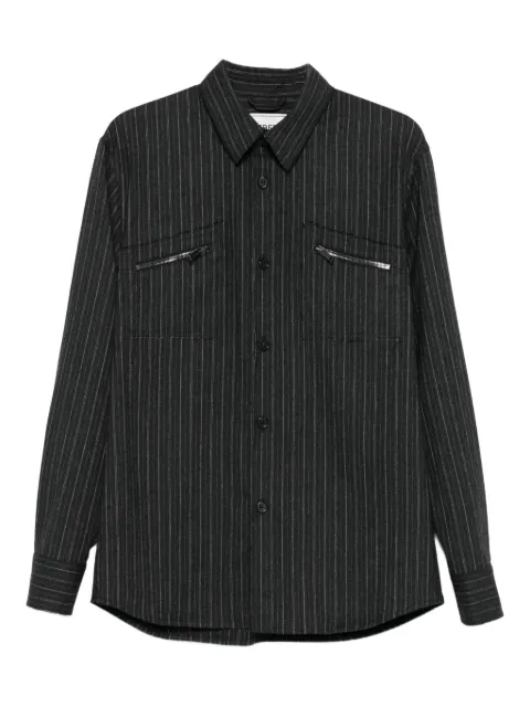 Iceberg pinstripe zip-pocket shirt Grey 25II1P0G0903082