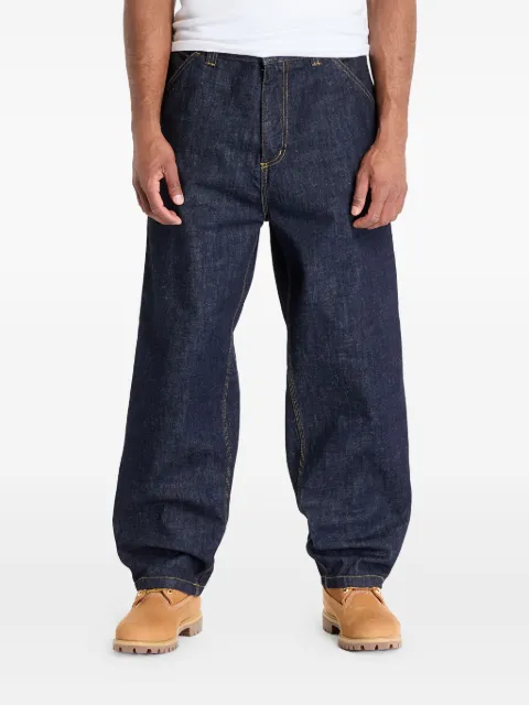 Carhartt WIP logo-patch jeans Blue I0348710102