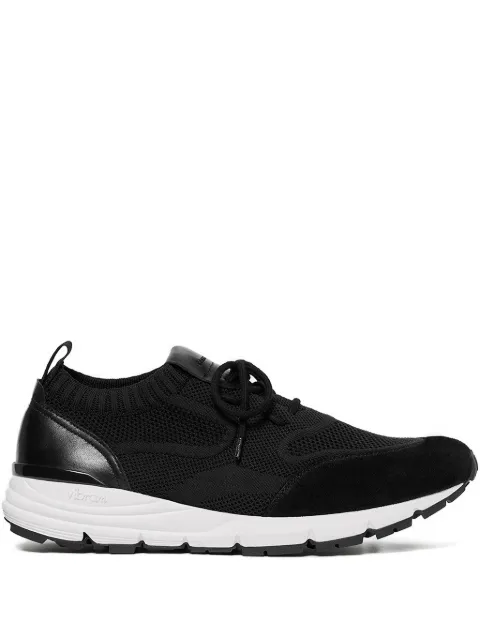 Scarosso Robbie knitted suede sneakers Black ROBBIESNEABLAKNIT