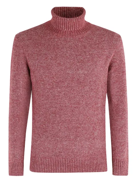 Kangra ribbed turtleneck sweater Red W6K211105097