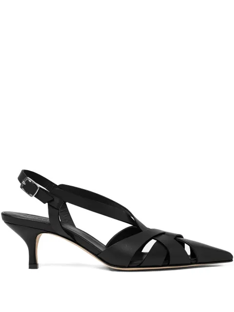 Scarosso slingback pointed-toe pumps Black CLIOPUMPBLACALF
