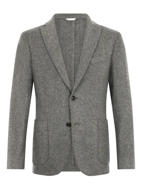 Boglioli herringbone two-button jacket Grey N1302JFB340100150R