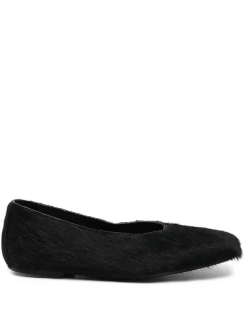 Rick Owens leather ballet flats Black RP02E486009