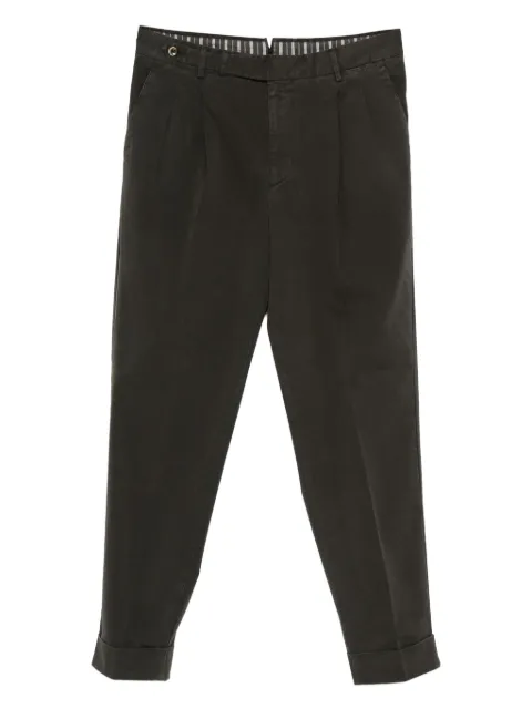 PT Torino pleated cuffed trousers Grey ZTCLZB0CL1NK03
