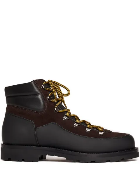 Scarosso leather suede lace-up boots Brown HERMANNBOOTDBRSUED