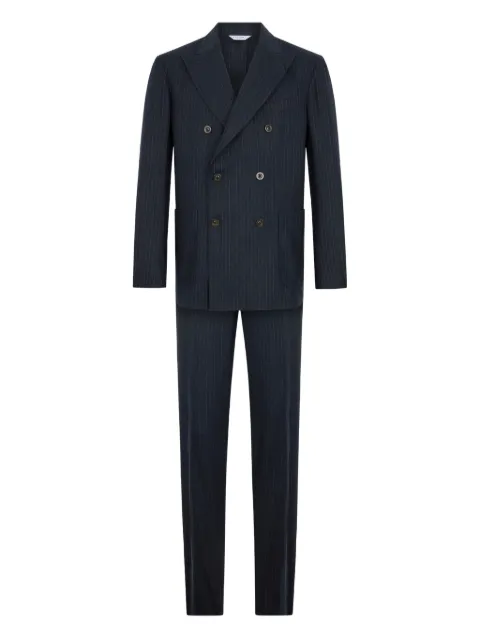 Boglioli K-Suit double-breasted suit Blue N43H2EFB5105001506R