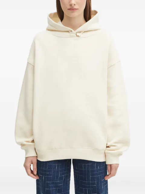 Kenzo safety-pin long-sleeve hoodie White FF62HO4524MB