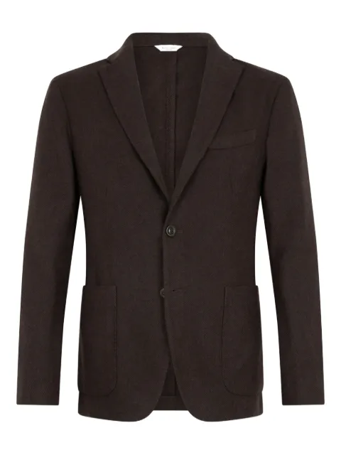 Boglioli patch-pockets two-button jacket Brown N1302JFB340100150R