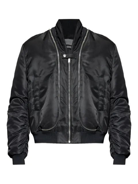 Alexander McQueen double-zip bomber jacket Black 838589QRAAK