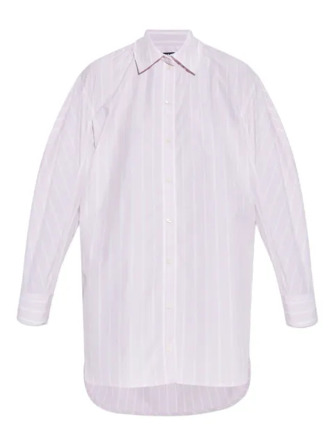 Jacquemus striped cotton shirt dress Pink DRW00686AW00494