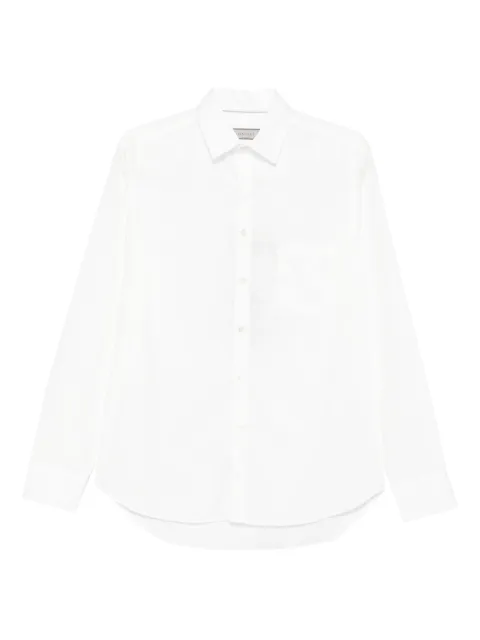 Canali pocket cotton shirt White CSL7078GL03657