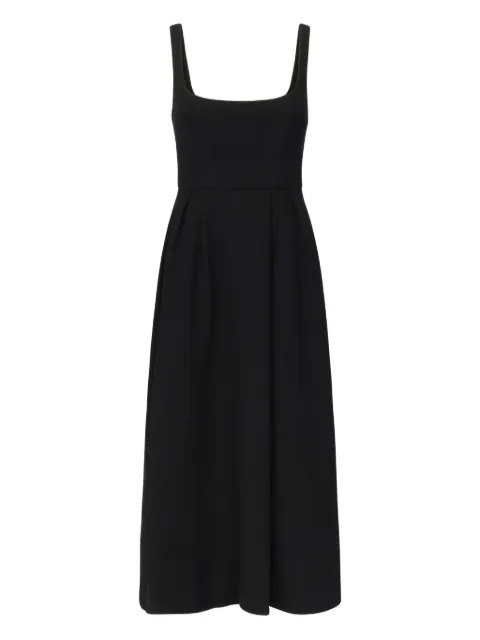 Alessandra Rich square-neck pleated dress Black FABX3956F35930900
