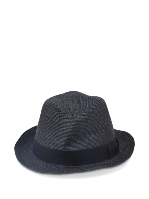bonja straw grosgrain hat Black 1138836