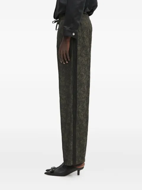 Wales Bonner floral-print trousers Green WS25TR14VI01899