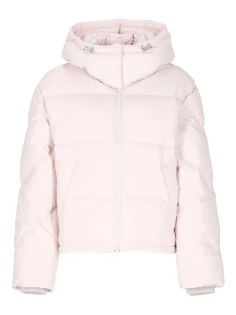 Kenzo logo-patch down jacket Pink FF62OU1449NS