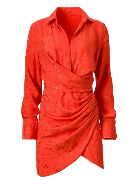 MOOS STUDIO Fire Bloom floral-print mini dress Orange MOOS161