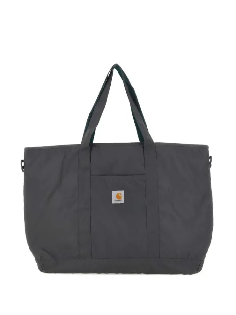 Carhartt WIP large logo-patch tote bag Black I035211