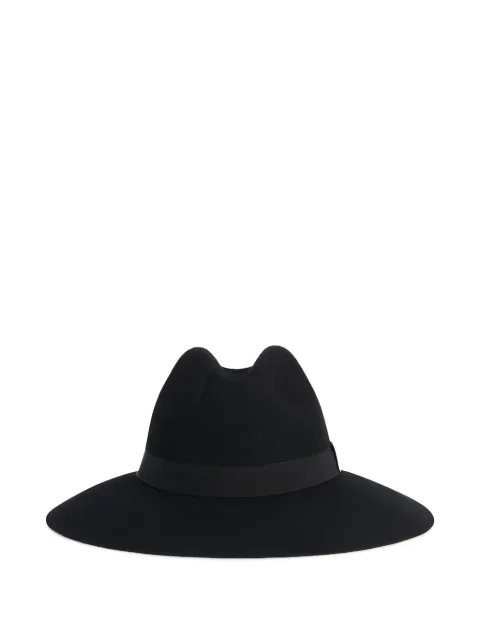 Fay wide-brimmed fedora hat Black N7WF3516900WTC