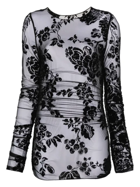 PINKO floral-print top Black 105601A2QD