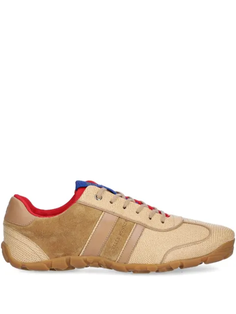 Wales Bonner suede-leather panelled trainers Neutrals WBM43520B
