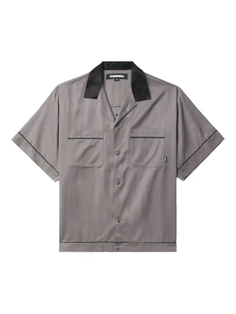Neighborhood short-sleeve pocket bowling shirt Grey 231SPNHSHM04