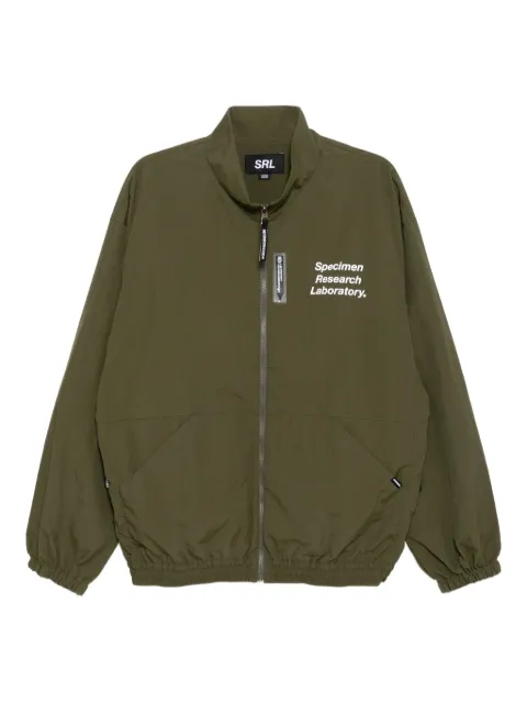 Neighborhood slogan-print jacket Green 231AQNHJKM05