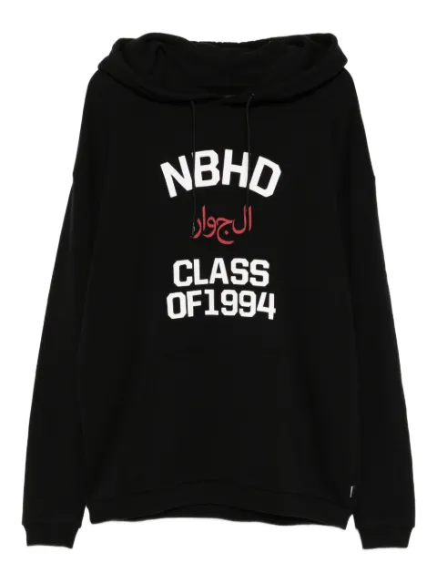 Neighborhood printed hoodie Black NKXSWUNCSM02GBKX