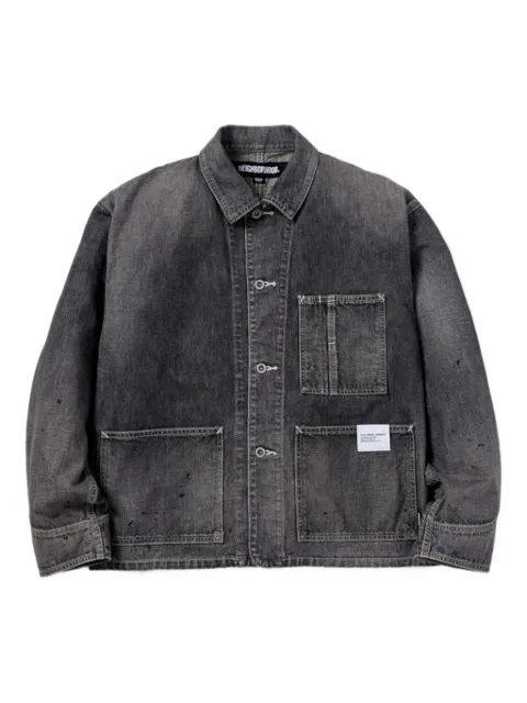 Neighborhood double-pocket cotton denim jacket Grey 241XBNHJKM04
