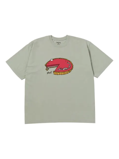 Neighborhood pie-print T-shirt Green 241PCNHST15