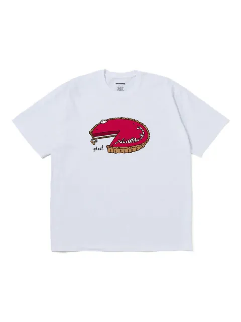 Neighborhood pie-print T-shirt White 241PCNHST15
