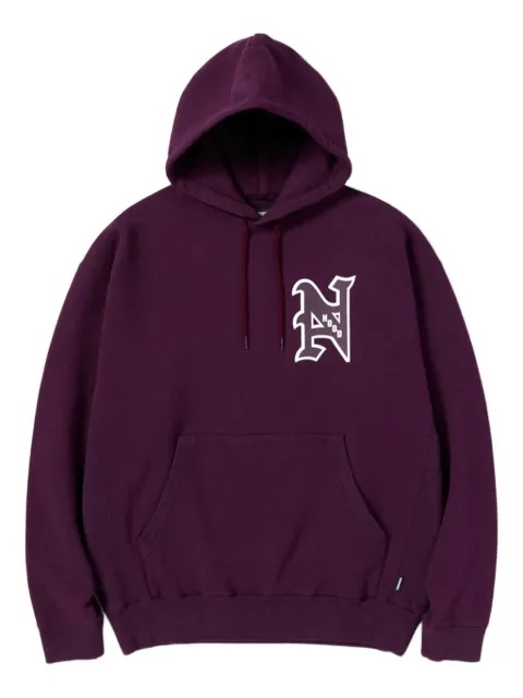 Neighborhood logo-print hooded sweatshirt Red 222TPNHCSM02