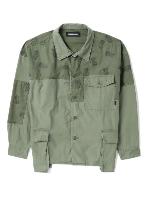 Neighborhood pineapple-print cotton shirt Green 221UTNHSHM01