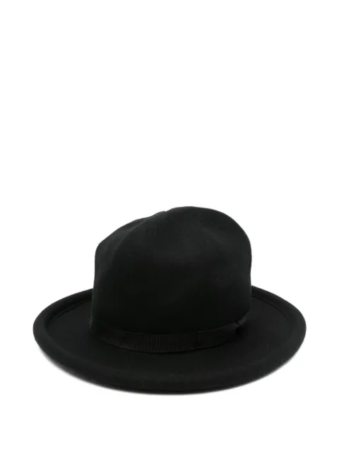 Yohji Yamamoto wool-felt fedora Black HLH04162