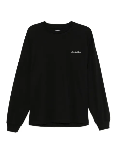 izzue slogan-embroidered T-shirt Black IZXLTM00153XPBKX