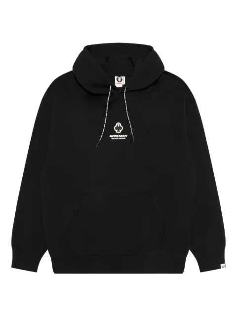 AAPE BY *A BATHING APE® logo-details hoodie Black ASWC351XXP