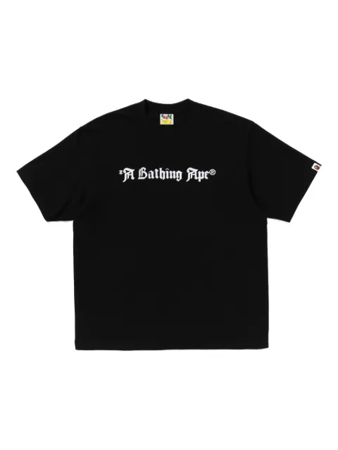 A BATHING APE® ape-head logo cotton T-shirt Black 001TEL801325M