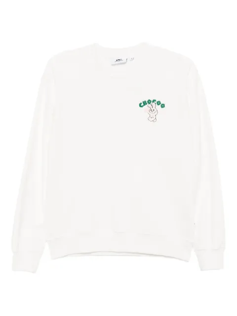 CHOCOOLATE logo-embroidered sweatshirt White B1XSWW00601XPIVX