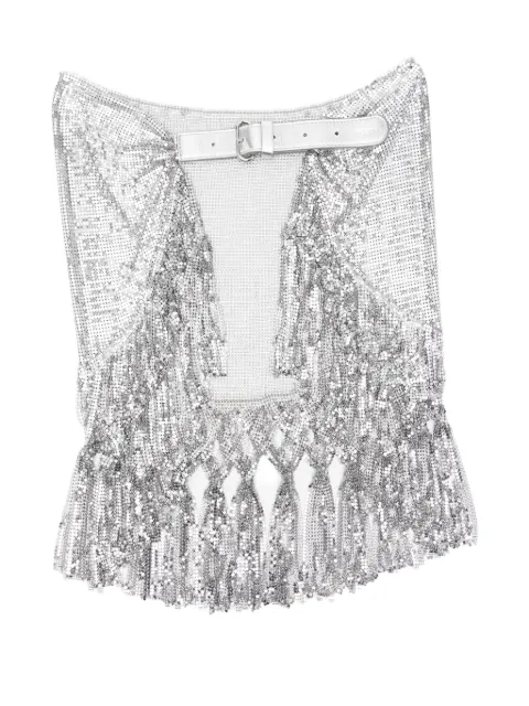 Rabanne chainmail belt Silver 25AAA0248MET774
