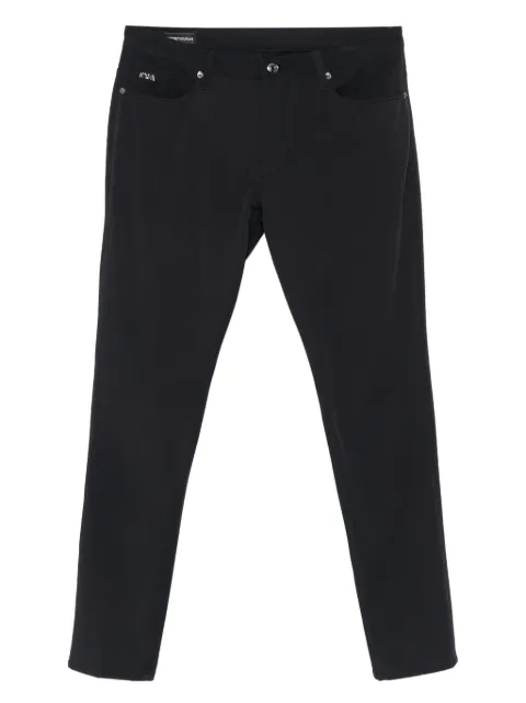 Emporio Armani logo-plaque trousers Black EM000121AF18502