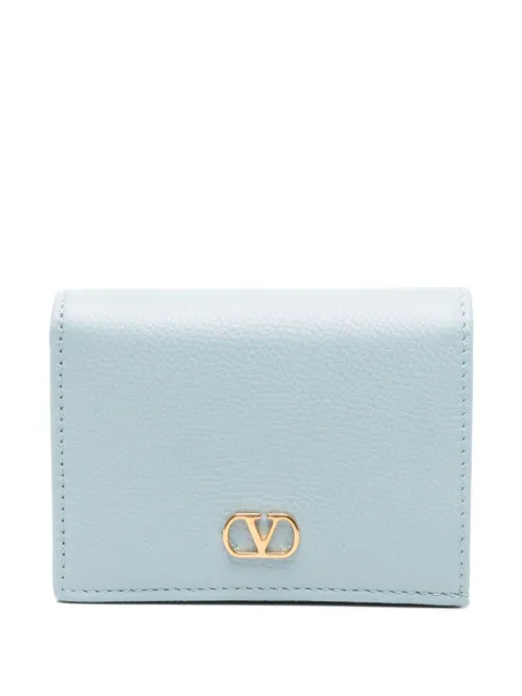 Valentino Garavani grained leather logo wallet Blue WP0AJ3SNP