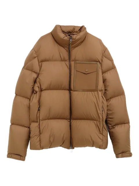 Moncler pocket padded jacket Brown K20911A00212597X2