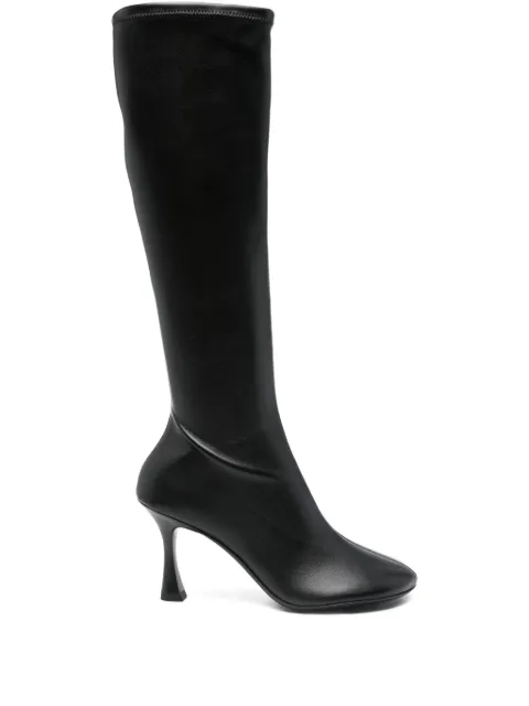 3juin 80mm Carine calf-leather zip boots Black CARINE080