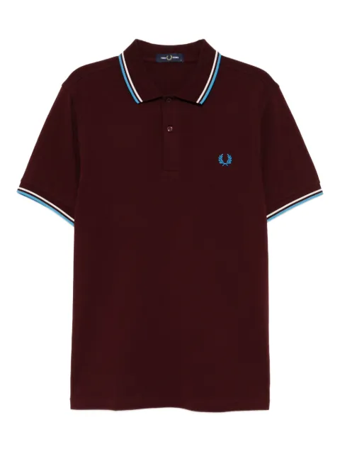 Fred Perry logo-embroidered polo shirt Red FPXPOCM3600XMZ63