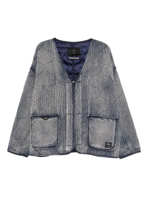 FIVE CM quilted denim jacket Blue 5CXJKM00319X