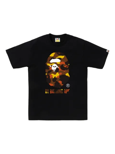 A BATHING APE® camouflage-print T-shirt Black 001TEL801013M