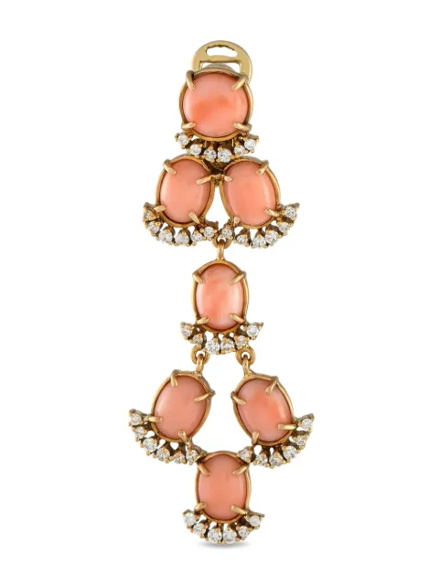 Laura Munder 18K yellow gold diamond clip-on earrings Gold LM38061125