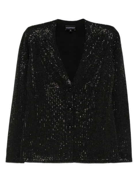 Emporio Armani embellished button jacket Black EW002688AF19921
