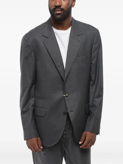 Brunello Cucinelli flap-pocket single-breasted blazer Grey MG4827BTCTG482C004