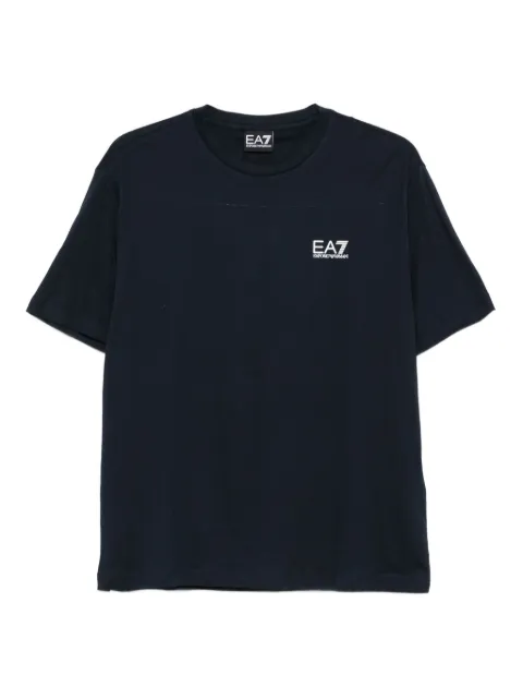 Ea7 Emporio Armani logo-print cotton T-shirt Blue 7M000567AF10375